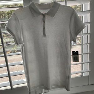 Chaps. Girls polo shirt. White. Size XL. Schoolwear